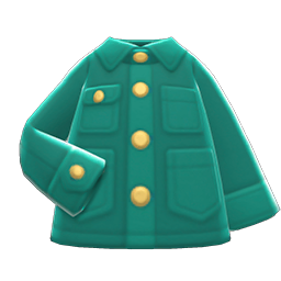 Animal Crossing Items Heavy-duty Shirt Green