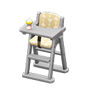 Animal Crossing Items High chair Beige Fabric Gray