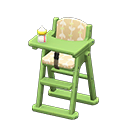 Animal Crossing Items High chair Beige Fabric Green