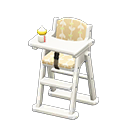 Animal Crossing Items High chair Beige Fabric White