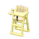 Animal Crossing Items High chair Beige Fabric Yellow