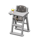 Animal Crossing Items High chair Black Fabric Gray