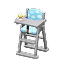 Animal Crossing Items High chair Blue Fabric Gray