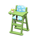 Animal Crossing Items High chair Blue Fabric Green