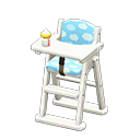 Animal Crossing Items High chair Blue Fabric White