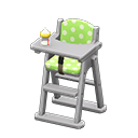 Animal Crossing Items High chair Green Fabric Gray