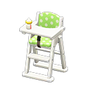 Animal Crossing Items High chair Green Fabric White