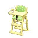 Animal Crossing Items High chair Green Fabric Yellow