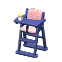 Animal Crossing Items High chair Pink Fabric Blue