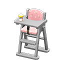 Animal Crossing Items High chair Pink Fabric Gray