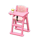 Animal Crossing Items High chair Pink Fabric Pink