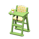 Animal Crossing Items High chair Yellow Fabric Green