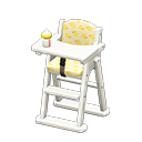 Animal Crossing Items High chair Yellow Fabric White