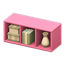 Animal Crossing Items Horizontal organizer Checkered beige Stored-item design Pink