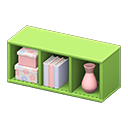 Animal Crossing Items Horizontal organizer Pastel flowers Stored-item design Green