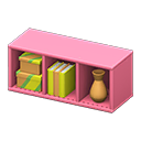 Animal Crossing Items Horizontal organizer Vivid stripes Stored-item design Pink