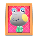 Animal Crossing Items Huck'S Photo Natural Wood