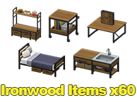 Animal Crossing Items Switch Ironwood Items x60