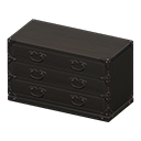 Animal Crossing Items Japanese dresser Black