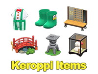 Animal Crossing Items Switch Keroppi Items