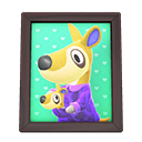 Animal Crossing Items Kitt'S Photo Dark Wood