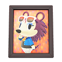 Animal Crossing Items Label's photo Dark wood