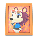 Animal Crossing Items Label's photo Natural wood