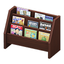 Animal Crossing Items Large magazine rack Dark wood