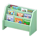 Animal Crossing Items Large magazine rack Light green