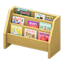 Animal Crossing Items Large magazine rack Light wood