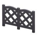 Animal Crossing Items Switch Lattice fence  Black x50