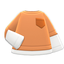 Animal Crossing Items Layered Shirt Orange