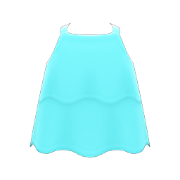 Animal Crossing Items Layered Tank Light blue