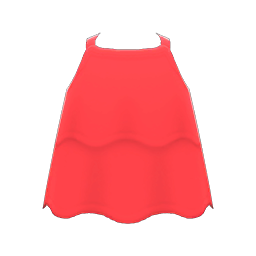 Animal Crossing Items Layered Tank Red