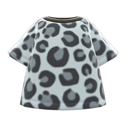 Animal Crossing Items Leopard Tee Gray