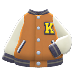 Animal Crossing Items Letter Jacket Beige