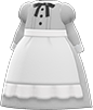 Animal Crossing Items Switch Light gray full-length maid gown