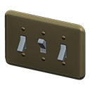 Animal Crossing Items Light Switch Brown