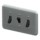 Animal Crossing Items Light Switch Gray