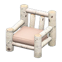 Animal Crossing Items Log Chair White Birch