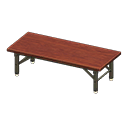 Animal Crossing Items Low folding table Dark wood