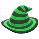 Animal Crossing Items mage's striped hat Green