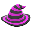 Animal Crossing Items mage's striped hat Purple