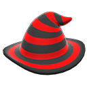 Animal Crossing Items mage's striped hat Red