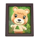 Animal Crossing Items Maple'S Photo Dark Wood