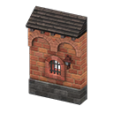 Animal Crossing Items Medieval building side Brown