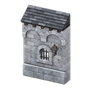 Animal Crossing Items Medieval building side Gray