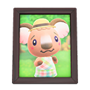 Animal Crossing Items Melba'S Photo Dark Wood