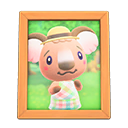 Animal Crossing Items Melba'S Photo Natural Wood