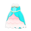 Animal Crossing Items mermaid princess dress Light Blue